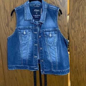 Silver Jean Vest